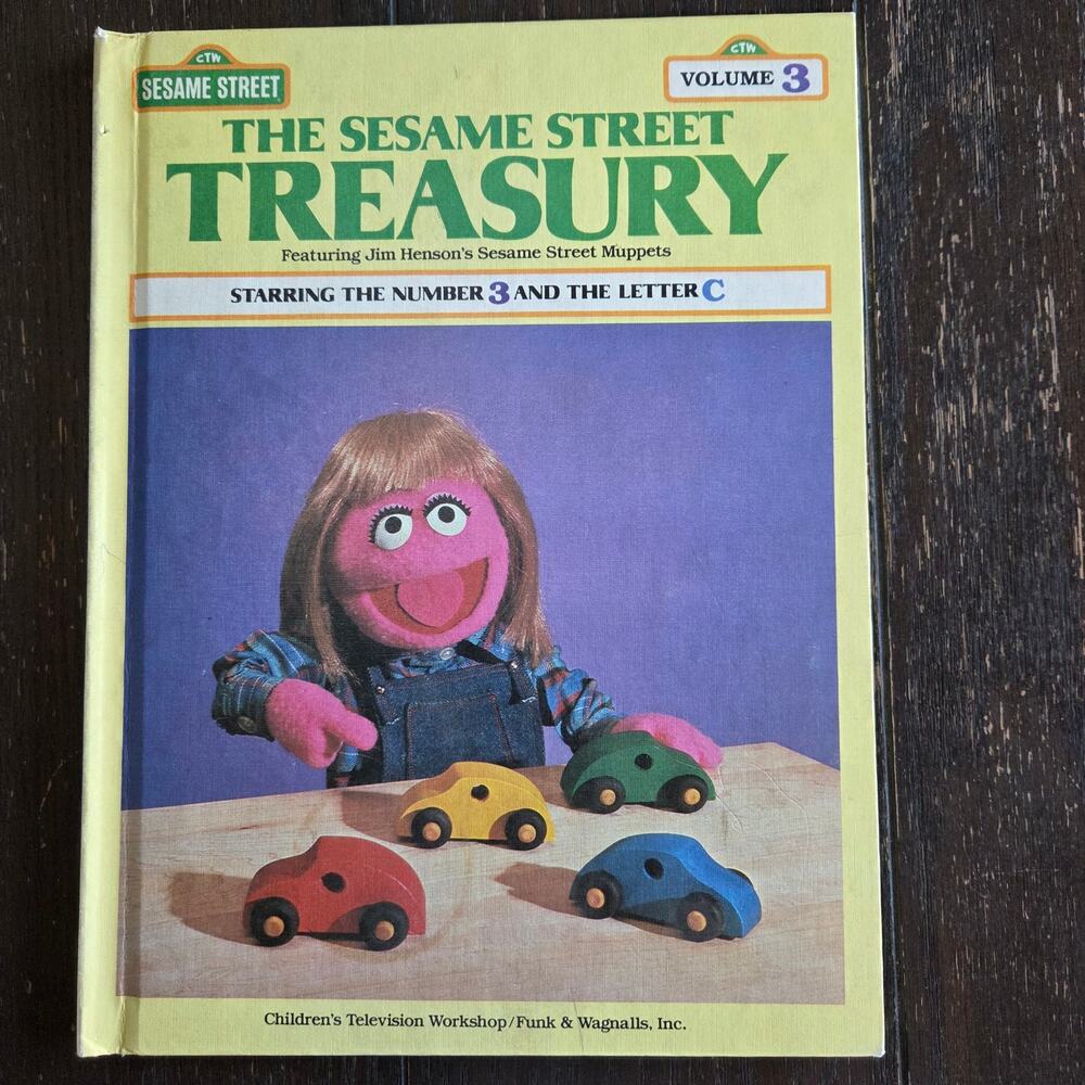 VTG Sesame Street Treasury volume 3 starring  number 3 & letter C Jim Henson